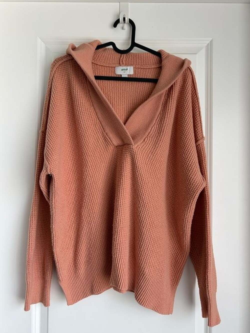 Aerie CozyUp Waffle Knit Hoodie Small